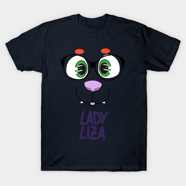 Lady Liza Face T-Shirt by PurplefloofStore